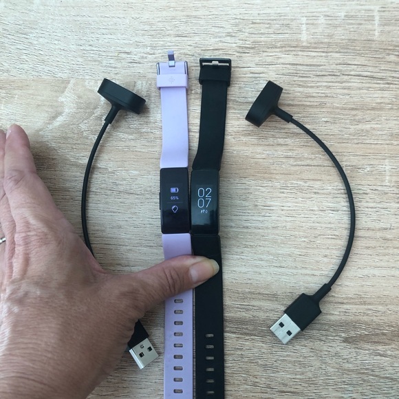 2 Fitbit Inspire HR his and hers new without boxes - Picture 1 of 9